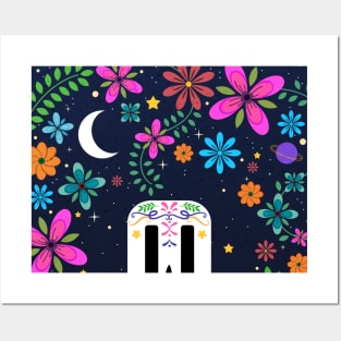 Sugar Skull Dia De Los Muertos Day of the Dead Halloween Posters and Art